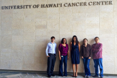 With colleagues at UH Cancer Center